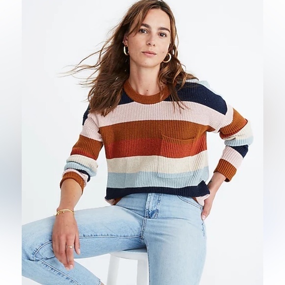 SOLD OUT Madewell Thompson pocket Pullover sweater - Picture 1 of 10